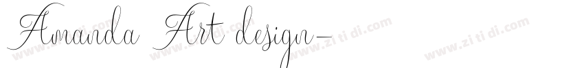 Amanda Art design字体转换